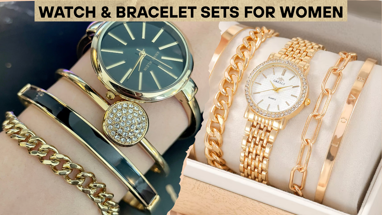 Watch & Bracelet Sets for Women