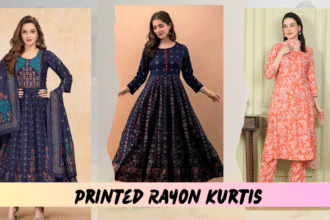 Printed Rayon Kurtis for Celebrations