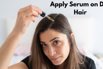 Apply Serum on Dry Hair