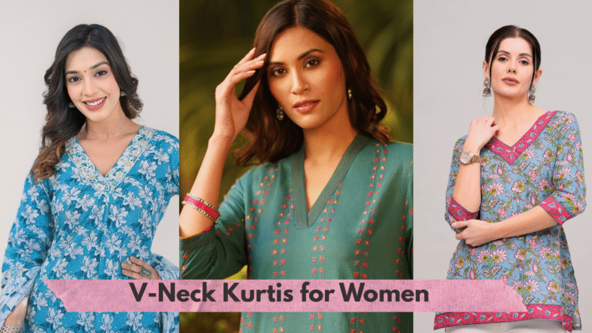 V-Neck Kurtis for Women
