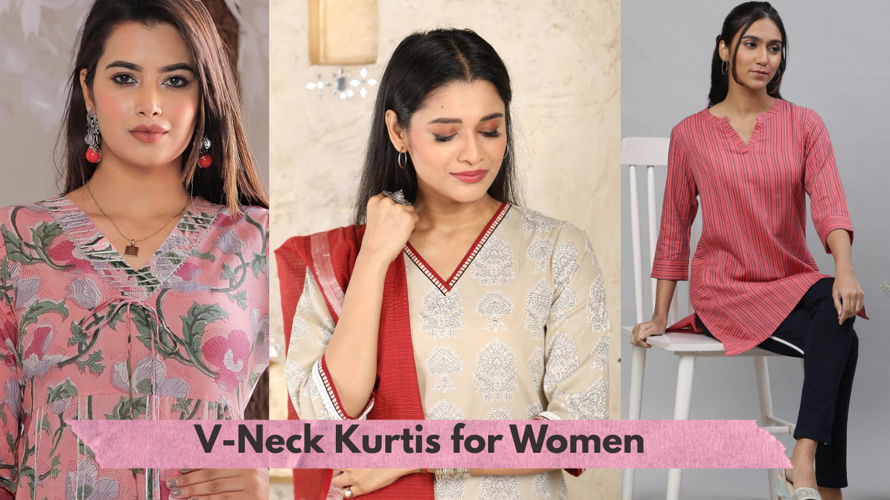 V-Neck Kurtis for Women