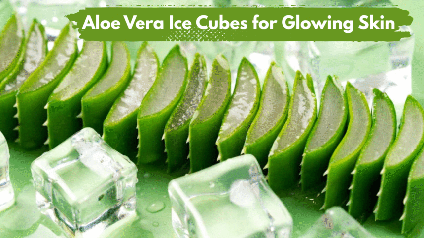 Aloe Vera Ice Cubes for Glowing Skin