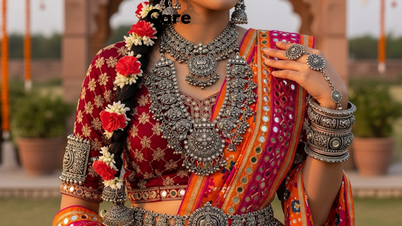 Oxidised Jewellery Ideas for Chaniya Choli