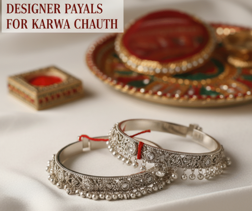 Designer Payals for Karwa Chauth