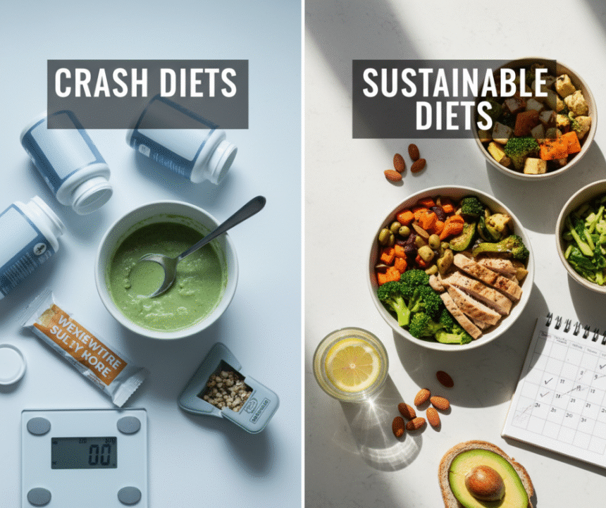 Crash Diets vs Sustainable Diets