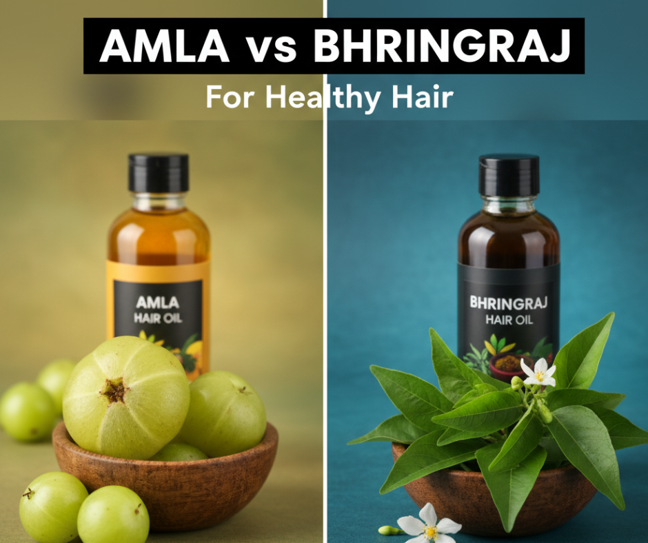 Amla vs Bhringraj for Healthy Hair