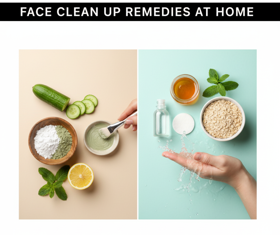 Face Clean Up Remedies at Home