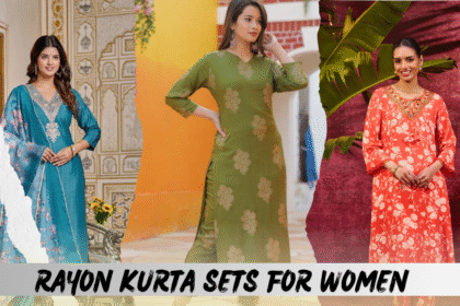 rayon kurta sets for women