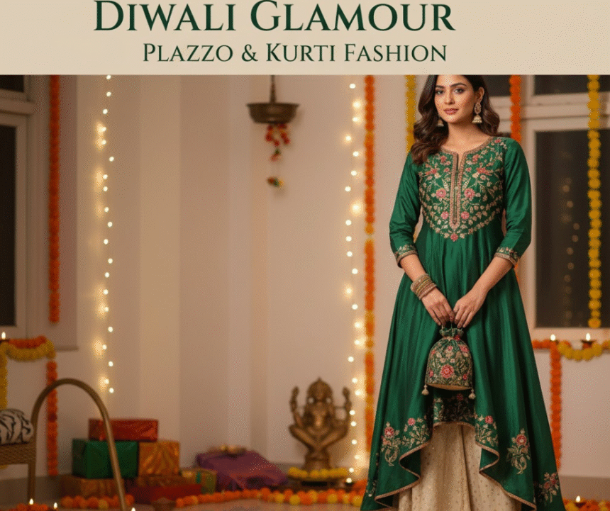 Plazo with Kurti Fashion for Diwali