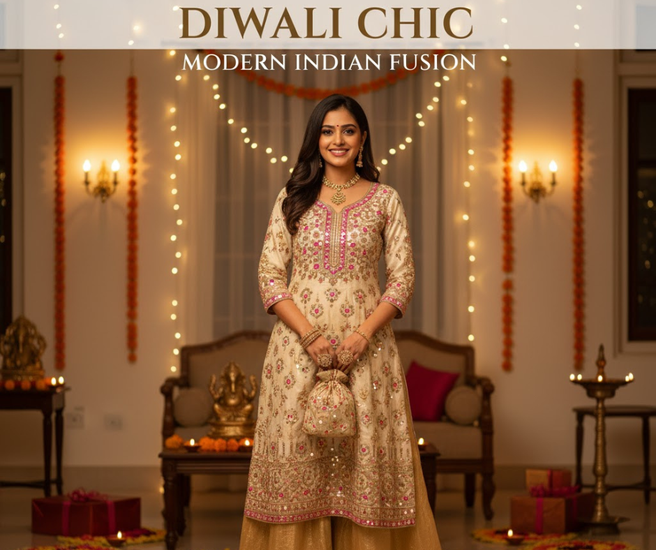 Plazo with Kurti Fashion for Diwali