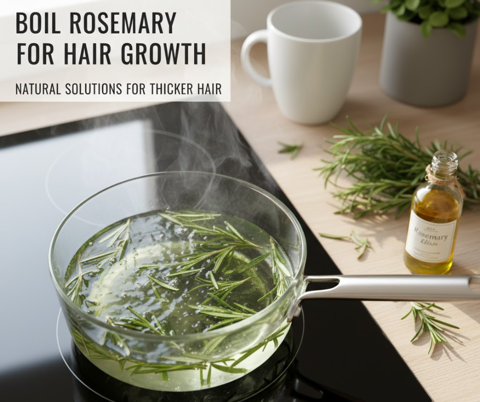 Boil Rosemary for Hair Growth