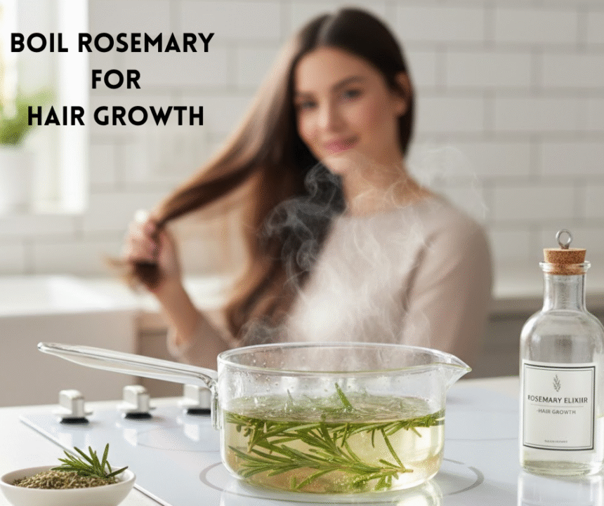 Boil Rosemary for Hair Growth