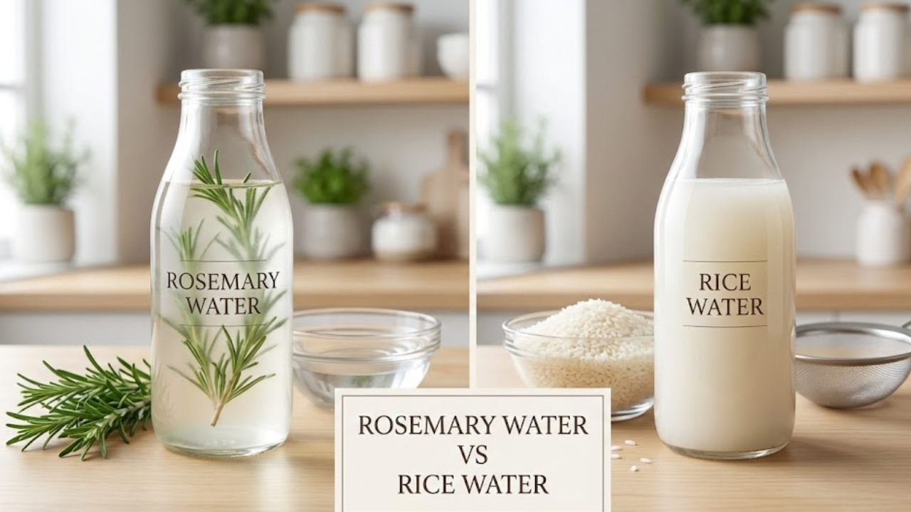 Rosemary Water vs Rice Water