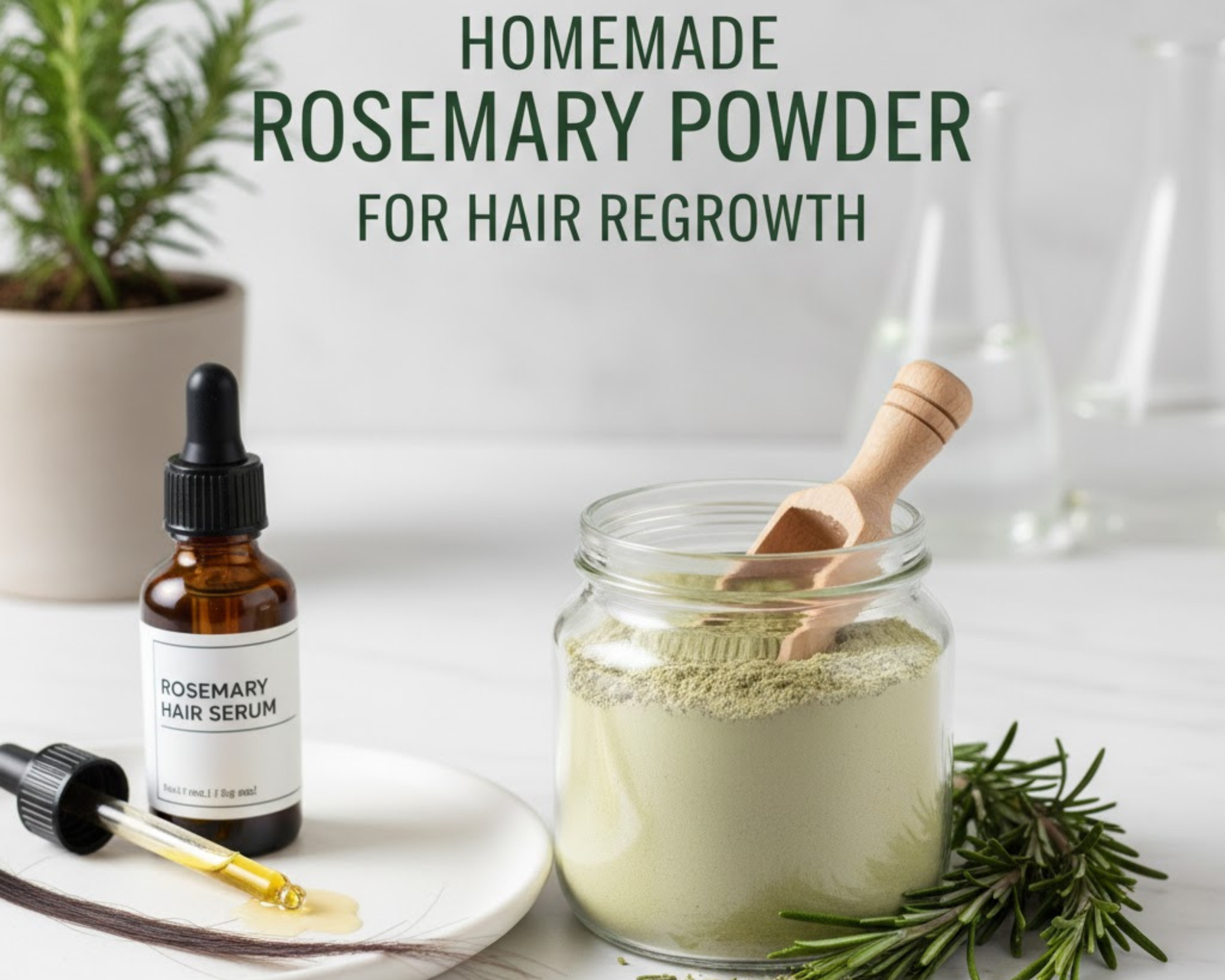 Homemade Rosemary Powder for Hair Regrowth