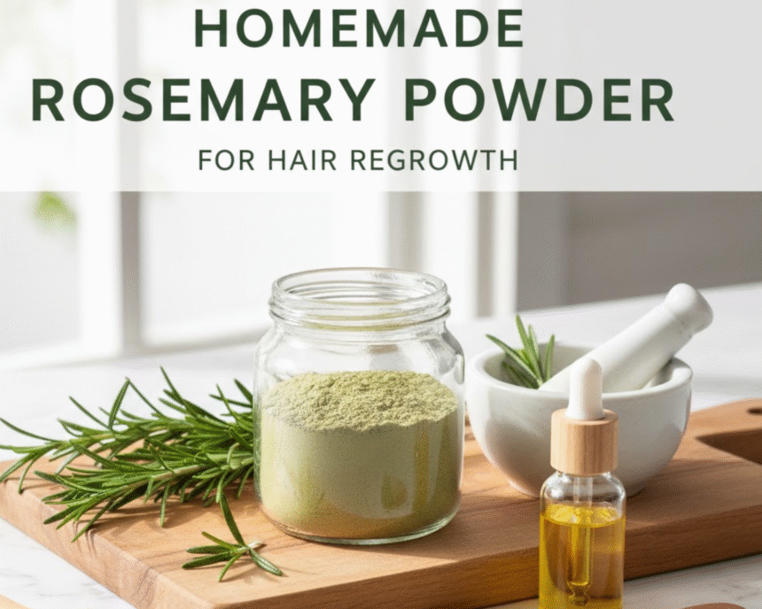 Homemade Rosemary Powder for Hair Regrowth