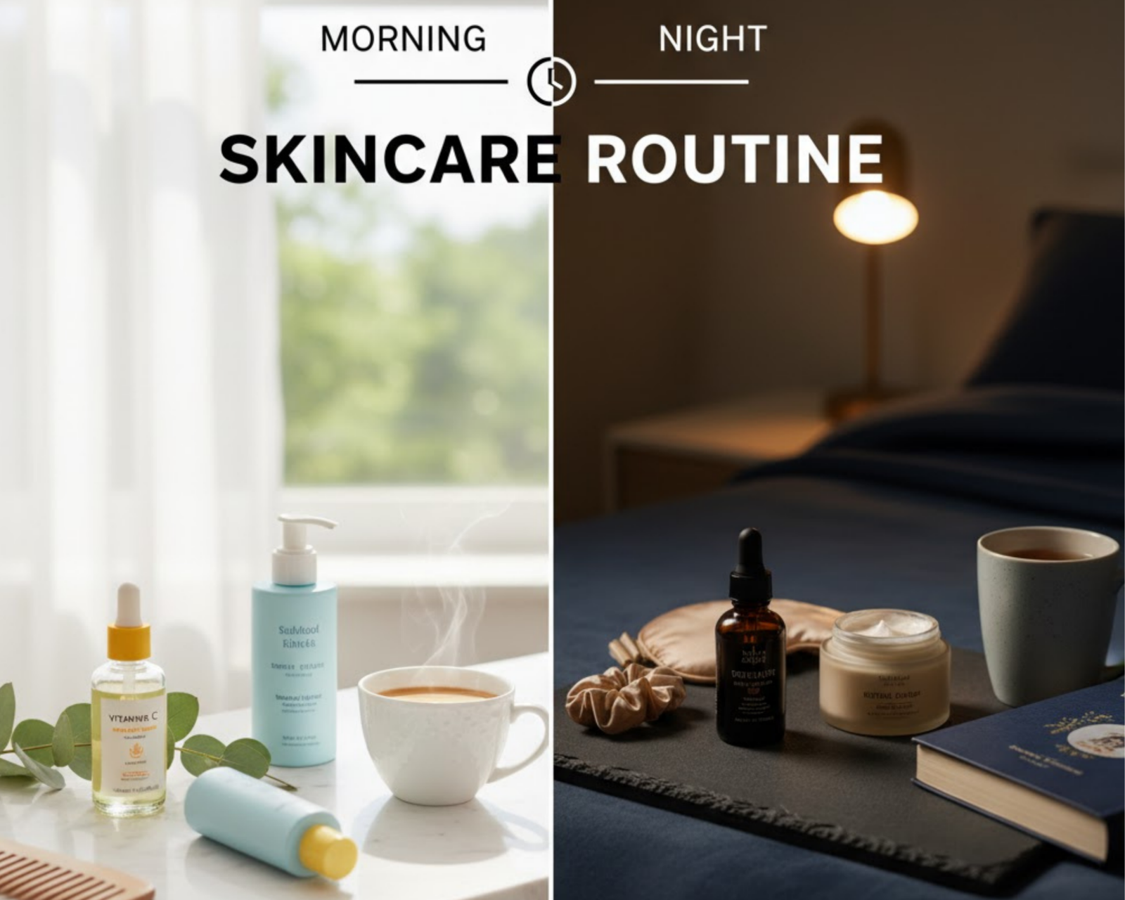 Morning vs Night Skincare Routine