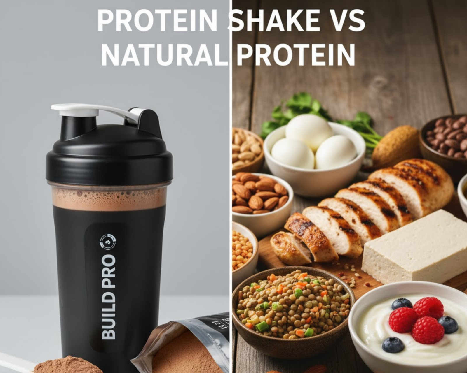 Protein Shake vs Natural Protein