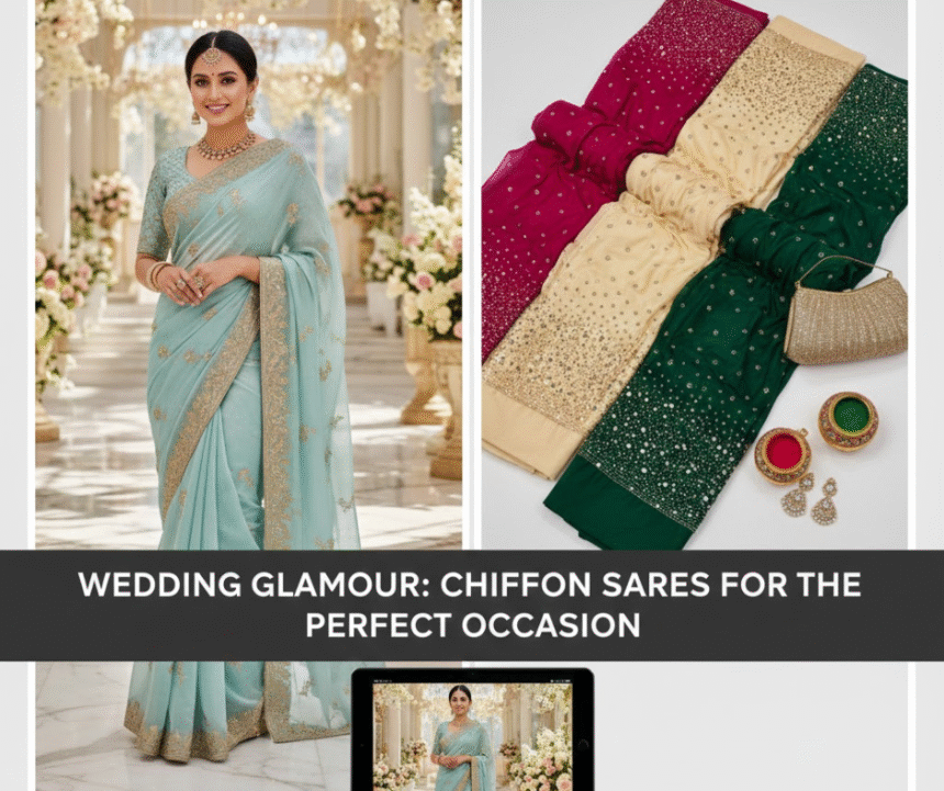 Chiffon Sarees for Wedding Functions